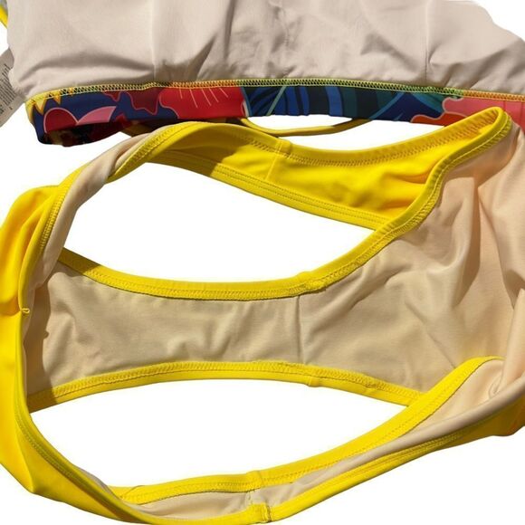 Cupshe Red Yellow 2-Pc Bikini Set SMALL - Picture 9 of 11
